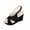 Black, variant on Wedge Sandals for Women High Heel Platform Criss Cross Strappy Ankle Buckle Open Toe Dressy Party Evening Fashion Summer Vacation Footwear
