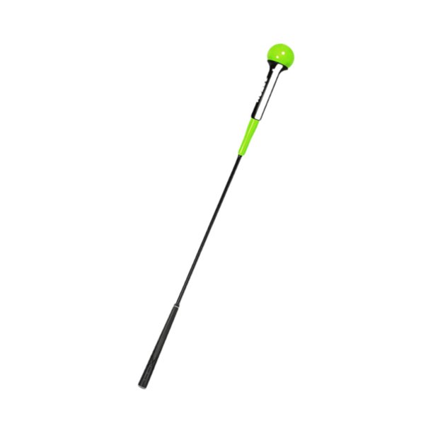 Barra de ejercicios de golf, dispositivo de entrenamiento portátil con mango cómodo, bastón de calentamiento para flexibilidad, corrección de posición Verde