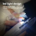thumbnail image 2 of Cortaúñas para perros y gatos con luz LED, cortaúñas para gatos con lima de uñas y protección contra salpicaduras para el cuidado de las patas de mascotas pequeñas y medianas, 2 of 5