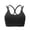 Black, variant on Sngxgn Women's Bralette Cotton Bra Top Gym Activewear Bra(Blue,M)