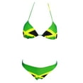 thumbnail image 2 of Women's Fashion Caribbean Jamaican Flag Rasta Bikini Swimsuit Swimwear, 2 of 8