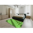 thumbnail image 4 of Ahgly Company Indoor Rectangle Patterned Emerald Green Area Rugs, 8' x 12', 4 of 6