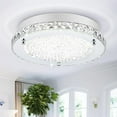thumbnail image 2 of Ceiling Light Fixture Hallway Lighting Fixtures Ceiling Crystal Flush Mount Ceiling Light Foyer Lighting Fixtures Bathroom Ceiling Light Fixtures LED Ceiling Light Crystal Ceiling Light Fixture 13.8", 2 of 4