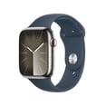 thumbnail image 1 of Smartwatch Apple Series 9 (GPS + Cellular) Caja de acero inoxidable Plata 45MM correa deportiva Azul talla M/L, 1 of 4