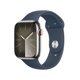 thumbnail image 1 of Smartwatch Apple Series 9 (GPS + Cellular) Caja de acero inoxidable Plata 45MM correa deportiva Azul talla M/L, 1 of 4