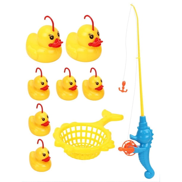unids/set juego de pesca de pato de inducción juguete de baño estanque piscina juguete chico juguete educativo preescolar