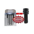 thumbnail image 2 of Proform Parts Exhaust Header Bolt 66751 Universal; 3/8 - 16 Inch Thread Size; 3/4 Inch Length; Locking Bolt; Hex Head; Black Oxide; Steel; With Wedge Locking Washers; Set Of 12, 2 of 3