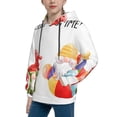 thumbnail image 2 of Kdxio Summer Gnome Pattern Boys Athletic Unisex Boys Girls Hoodie with Pocket Sweatshirts-Medium, 2 of 6