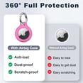 thumbnail image 4 of WILLED 4 Pack Air Tag Case with Keychain for Apple Airtags, Lightweight Anti-Scratch, Easy Installation, Shockproof & Dustproof for GPS, Luggage, Keys, Kids, Pet Collar, 4 of 6