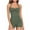 Army Green, variant on Enjoytime Womens Swimsuits One Piece Vintage Printed Bathing Suits Tummy Control Ruched Swimwear Halter Neck Swim Suits