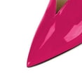 thumbnail image 3 of YDN Women Sexy Lace Up Mid Heels Sandals Pointed Closed Toe V Cut D'Orsay Ankle Strap Pumps Slingback Party Dress Shoes Size 16 Rosy, 3 of 4