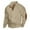 Khaki, variant on BADHUB Men's 1/4 Button Up Pullover Hoodies Jacquard Long Sleeve Sweatshirt Stand Collar Vintage Casual Hooded Elbow Patche Hoody Top on Clearance Dark Gray,M