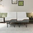 thumbnail image 5 of ESHINE Split King Adjustable Bed Frame - 12 inch Hybrid Memory Foam Mattress, with Massage, Wireless Remote, USB, Under Bed Night Light, Head and Foot Incline, 5 of 7