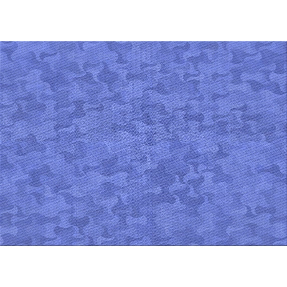 Ahgly Company Indoor Rectangle Patterned Sky Blue Dress Blue Area Rugs, 8' x 10'
