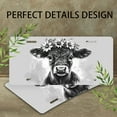 thumbnail image 4 of License Plate,Calf with Flower Crown and Tag Decorative Front,Personalized Stainless Steel License Plate Cover For Men Women,12.2" X 6.2", 4 of 7