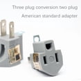 thumbnail image 4 of Conversion plug Japanese standard US standard two-pin to 5-15P US standard three-pin 15A125V two-pin to three-pin female socket, 4 of 5