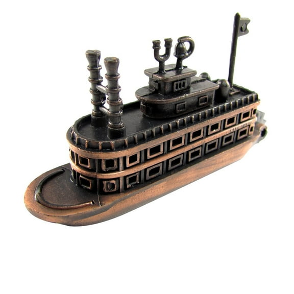 TreasureGurus Die Cast Steamboat Manual Pencil Sharpeners, Bronze