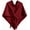 Burgundy, variant on Women's Solid Color Scarf Shawl Wrap – Knitted Pashmina Blend Large Blanket Scarf, Versatile Cardigan Cape for All Seasons, Gift Idea