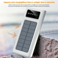 thumbnail image 3 of Solar Charger Power Bank,DFITO 40000mAh Portable Charger 4 USB with Dual 5V2.1A Outputs Built-in Solar Panel and Flashlights,White, 3 of 11