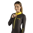 thumbnail image 3 of Rash guard de cuerpo completo Cressi Skin negro y amarillo talla L, 3 of 5