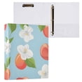 thumbnail image 3 of Cherries and White Flower 3 Ring Binders 1.5 inch Hardcover File Folders with Interior Pockets A4 Size Organizer for School Office Hospital, 3 of 8