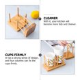 thumbnail image 5 of FESTFENDS Home Use Cup Rack Bamboo Wood 2Pcs 6.48X3.93X3.34in, 5 of 8