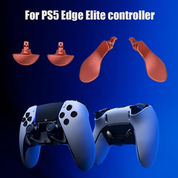 Manija Metal Tecla Trasera 4 Piezas De Accesorios De Lengüeta Trasera De Reemplazo De Metal Para El Controlador Ps5 Elite (Rojo) Kuymtek Para estrenar