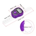 thumbnail image 2 of Finger Tally Counter 0-99999 5 Digital LED Display for Sports Counting, Purple, 2 of 5