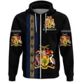 thumbnail image 4 of Sudadera con capucha con cremallera y estampado 3D de la bandera de Barbados, país de América del Sur, nueva moda para hombres y mujeres, sudaderas con capucha para deportes al aire libre y gimnasio 2, 4 of 5