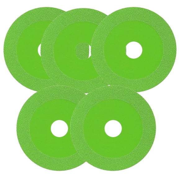 Disco de Corte VentDepot DiskGlas 5 Pzas Orificio 2cm Ø 10cm Espesor 0.1cm Diamante Verde