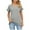 Gray, variant on Top for Women Holiday Saving Plus Casual Breathable Tops Solid Plain V-Neck T-shirt Elegant Ladies Tshirt Trendy Ultra Soft Tee Shirts Loose Fit Oversize Short Sleeve Blouse Tshirts Light Bl