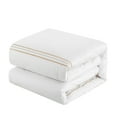 thumbnail image 5 of Chic Home Miliani 4-Piece Solid Color Cotton Comforter Set, Queen, Gold, 5 of 6