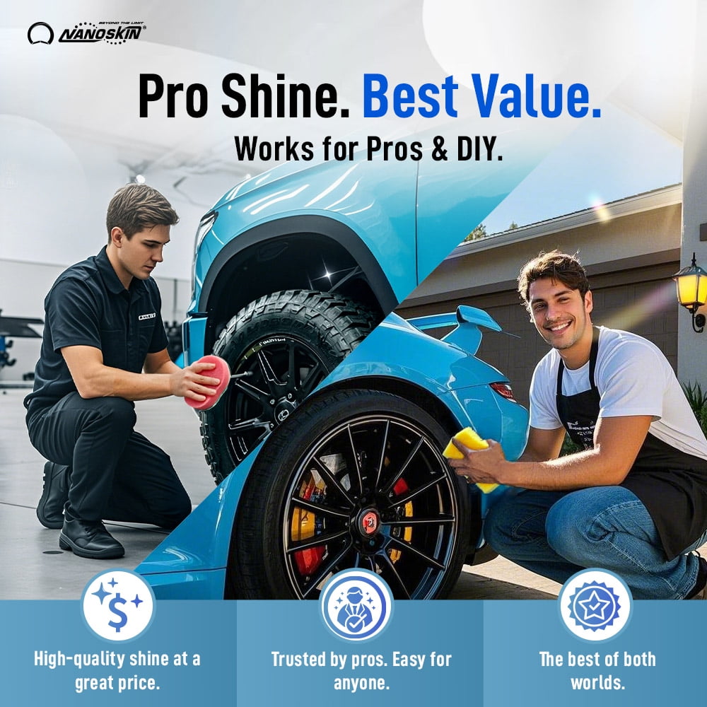 Nanoskin WET LOOK All Season Dressing 1 Gallon - Exterior Rubber & Plastic Solvent Based Dressing for Car Detailing | Produces a Deep, Rich, Long lasting shine | For Cars Trucks, Motorcycles, RVs