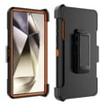 thumbnail image 4 of Njjex For Samsung Galaxy S24 Ultra 5G Case with Belt-Clip Holster ,Heavy Duty Protective Drop Protection Shockproof Cover with [Built in Kickstand] - Orange, 4 of 7