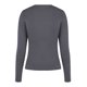 thumbnail image 4 of Blusa Mangas Largas Top cuello redondo ajustado básico mujer túnica corta traje de calle Kuymtek  Gris T S para Mujer, 4 of 9