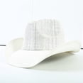 thumbnail image 2 of FUZHIQ Vintage Western Cowboy Straw Hat for Men Women Curved Brim Summer Outdoor Sun Cap for Beach Vacation,One Size, 2 of 5