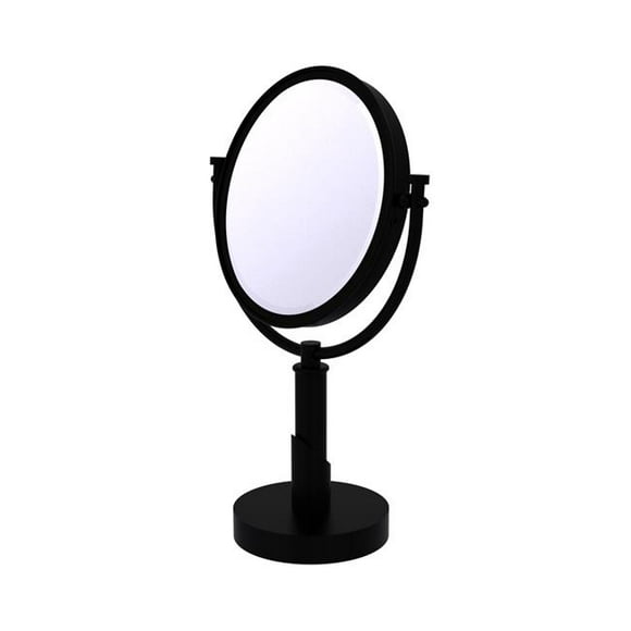 Allied Brass TR-4-2X-BKM Tribecca Collection 8 in. Vanity Top Make-Up Mirror 2X Magnification&#44; Matte Black