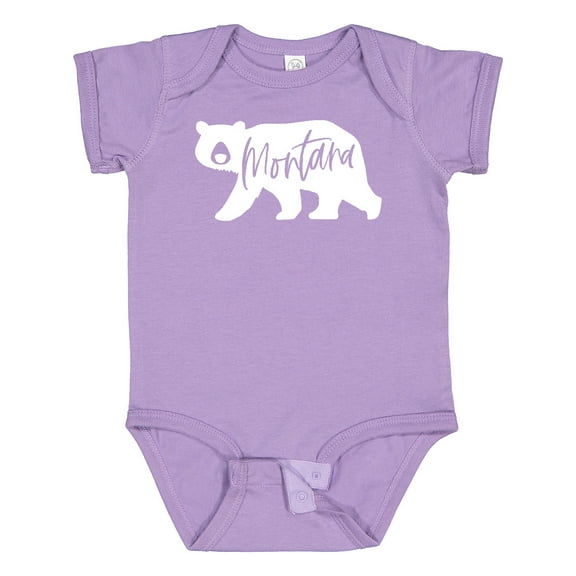 Inktastic Montana White Bear Silhouette Boys or Girls Baby Bodysuit