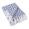 thumbnail image 1 of Manta de chevrón grande azul náutico DII Design Imports CAMZ37995, 1 of 2