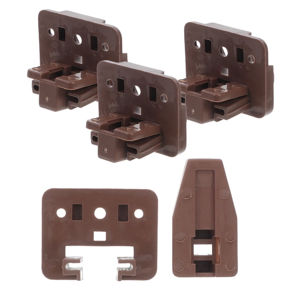 Moluckfu 4Jgo Kit De Guías Para Cajón Marrón Con Para Posicionamiento Y Fácil Instalación