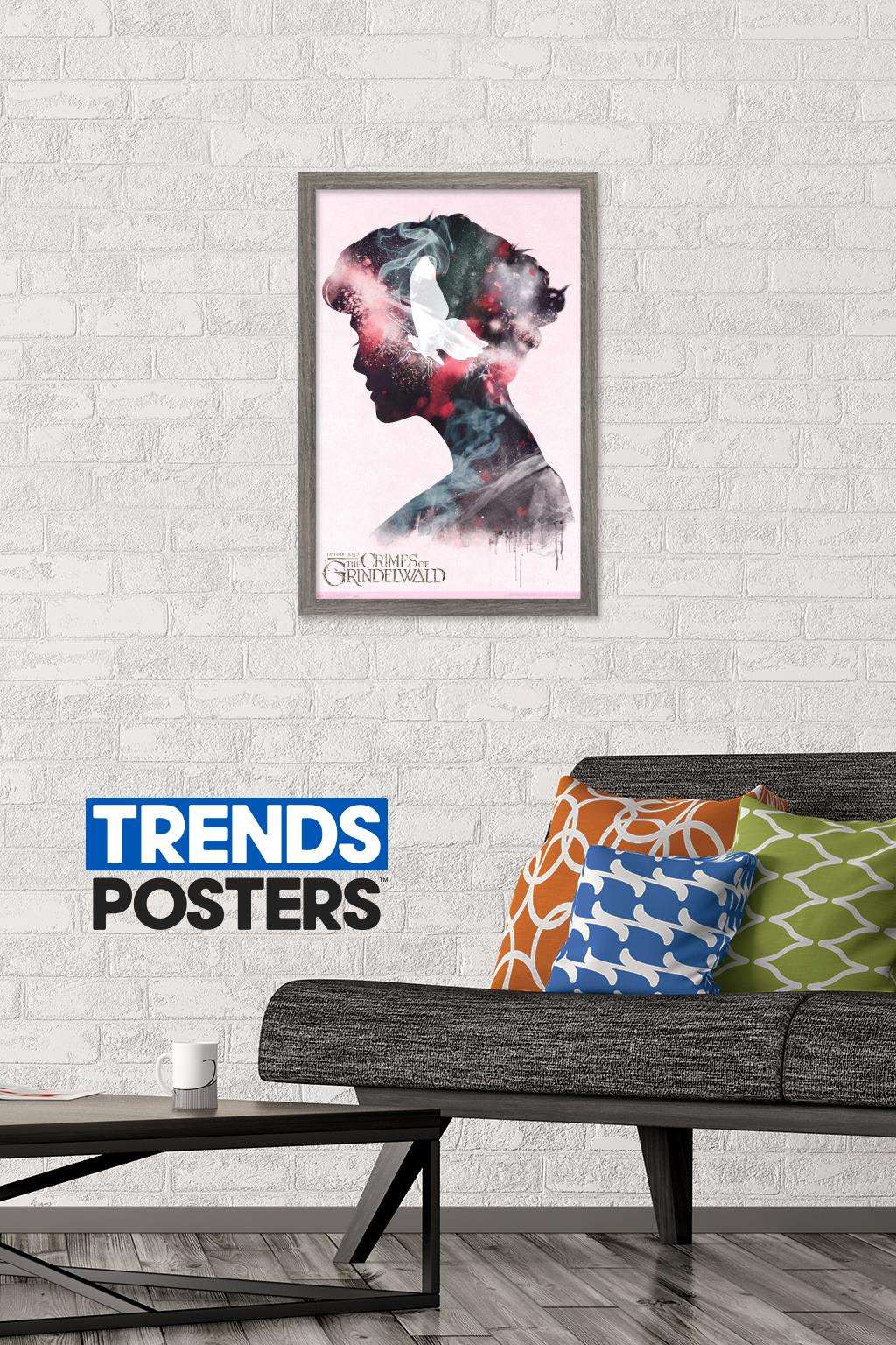 Fantastic Beasts: Crimes Of Grindelwald - Queenie Illustration Wall Poster, 14.725" x 22.375", Framed