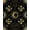 Black Gold Teal, Pattern 2, variant on ODIKA 8'x10' Washable Area Rug Halloween Witchy Academia Intertwining Motifs Moody Gothic for Dining Room, Large Office, Lounge, Non-Slip Chair-Friendly Mat