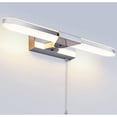 thumbnail image 1 of LED Bathroom Mirror Light 40CM LED Mirror Light Wall Lamp Bathroom Mirror Light With Pull Switch 3000K 920LM 8W IP44 Acrylic Lights [Energy Class F], 1 of 5