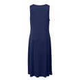 thumbnail image 3 of Uootdi Robes Maxi pour Femmes Col Rond Sans Manches Robes Amples avec Poches Décontractées Longues Robes d'Été pour la Plage Cadeau, 3 of 8