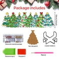 thumbnail image 2 of Juego de 8 posavasos navideños de Clothmile con soporte, 2 of 7