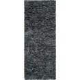 thumbnail image 1 of Safavieh Leather Shag Leather Runner Rug LSG511N-24 in Grey, 1 of 1