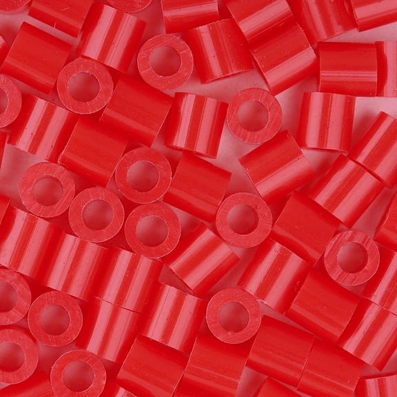 1box 1 box 5mm Melty Beads PE Fuse Beads Refills for Tube Red 5x5mm Hole: 3mm about 500pcs/box