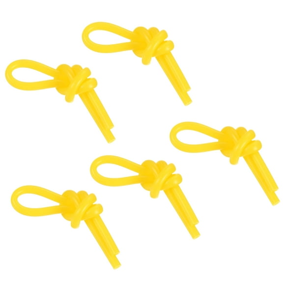 Uxcell Tennis Vibration Dampeners, 5 Pack Shock Absorber Racket String Damping, Yellow