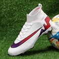 thumbnail image 5 of Botas de fútbol profesionales para hombre, Botines altos, tacos de fútbol, TF/FG, entrenamiento al aire libre, puntas largas, césped, Futsal, antideslizante, ultraligero, nuevo, 5 of 5