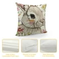 thumbnail image 4 of Easter Pillow Covers Set of ,Spring Floral Bunny Decorative Throw Pillow Cover Rabbit Cushion Case for Sofa Couch Home Indoor Outdoor Easter Decoration, 4 of 5